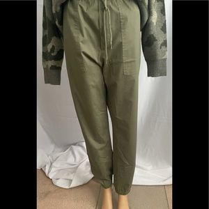 Wash Woven joggers deep lichen XL